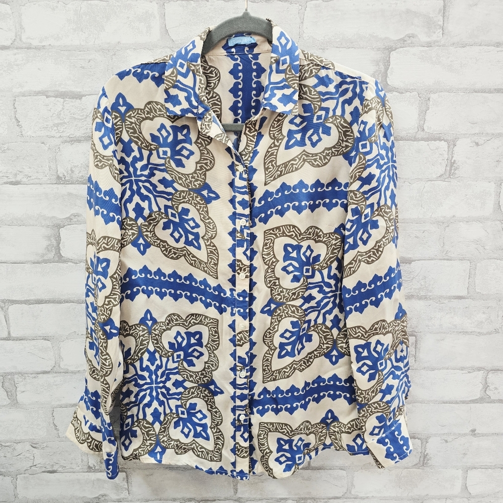 J. Mclaughlin Silk Button Down - image 1